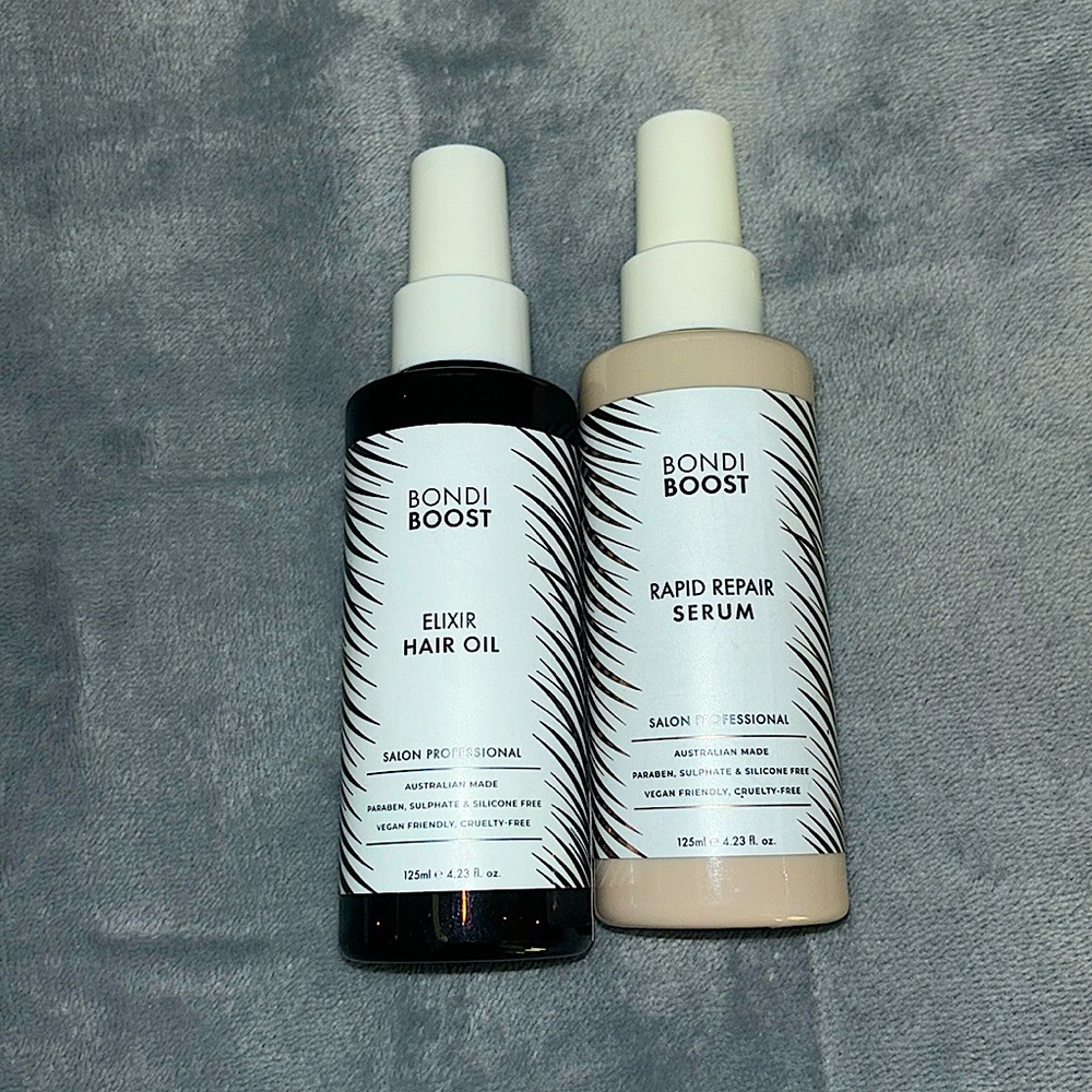 (2) bondi boost hair elixir + rapid repair serum